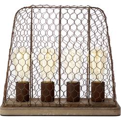 Stolní lampa LED E27 160 W Brilliant Hutch 99018/60 černá, rezavá, hnědá