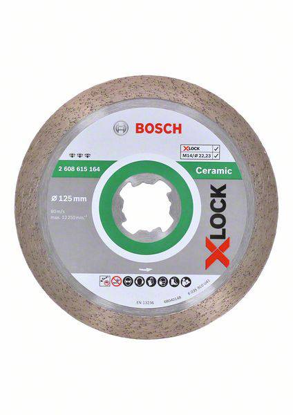 Bosch Accessories 2608615164 Diamanttrennscheibe Durchmesser 125 mm Bohrungs-Ø 22.23 mm Fliesen 1 St.