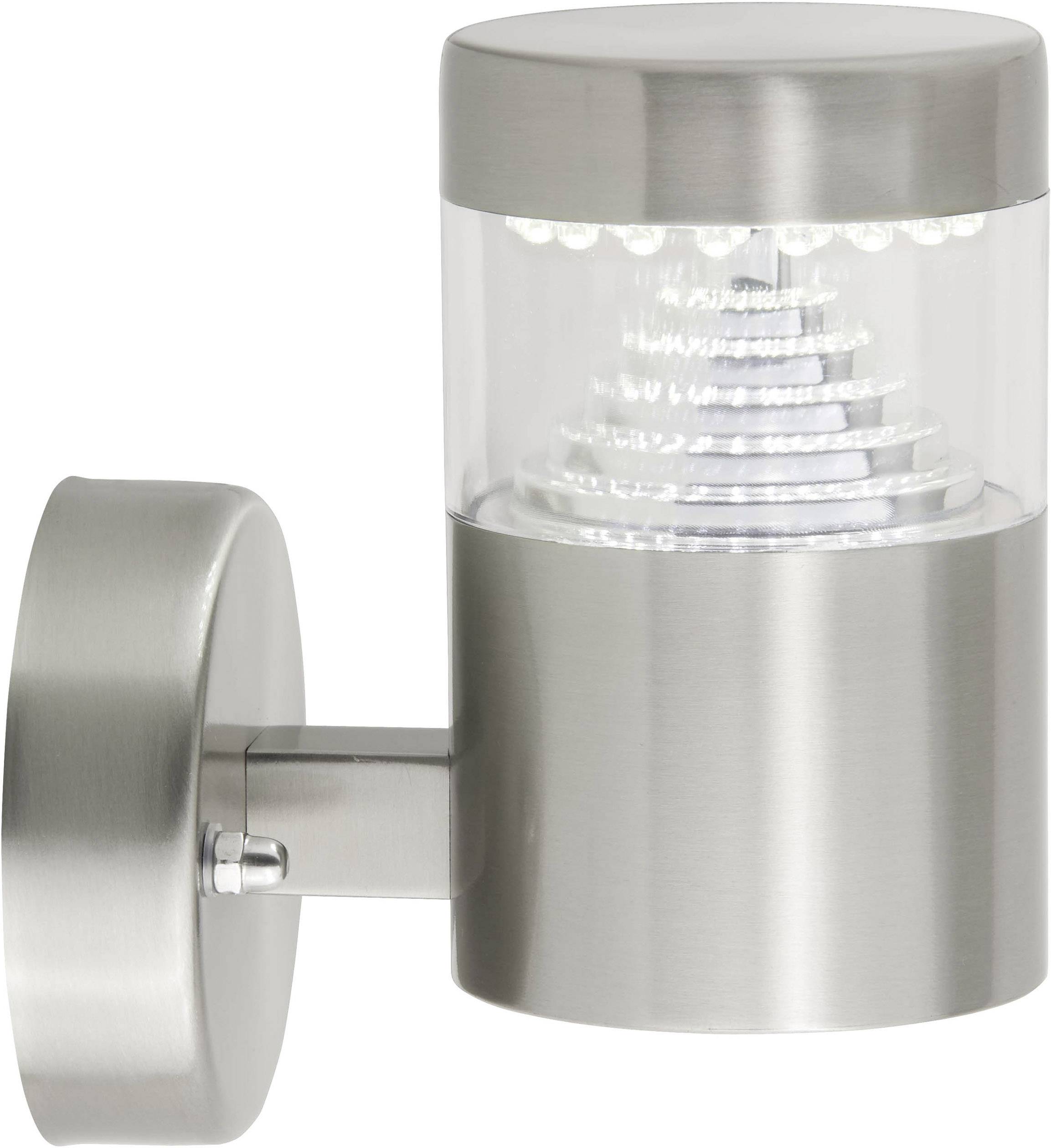 BRILLIANT Avon G43481/82 LED-Außenwandleuchte EEK: LED (A++ - E) 6 W Tageslicht-Weiß Edelstahl