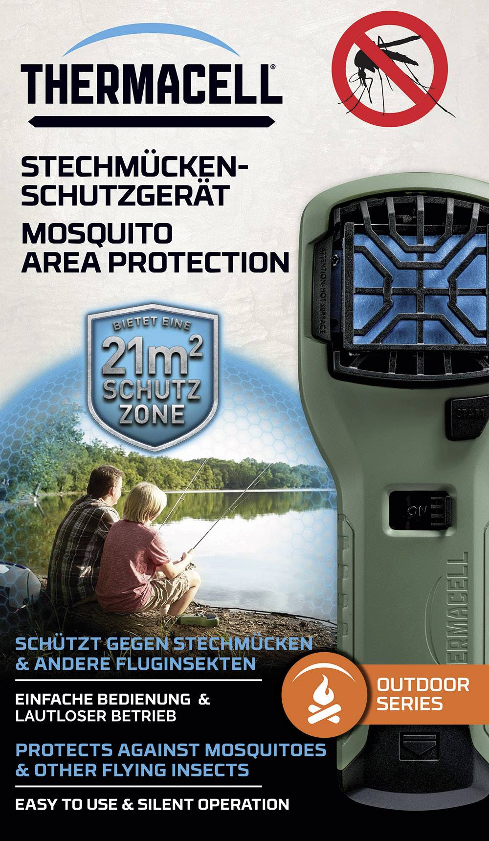 ThermaCell MR-300G Insektenvertreiber Abwehrstoff (B x H x T) 78 x 198 x 55 mm Oliv 1 St.-1
