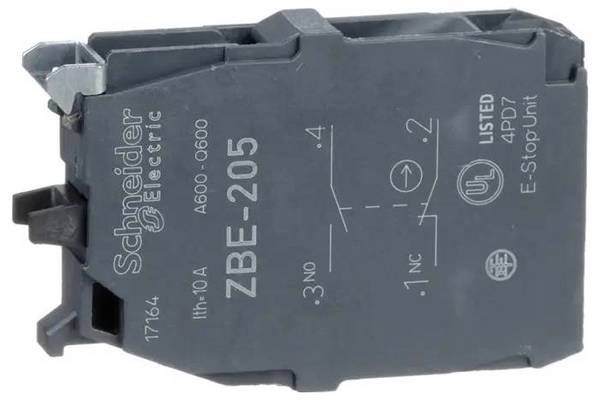 Schneider Electric ZBE205 ZBE205 Hilfsschalterblock (L x B x H) 57 x 54 x 44 cm 1 St. Piece