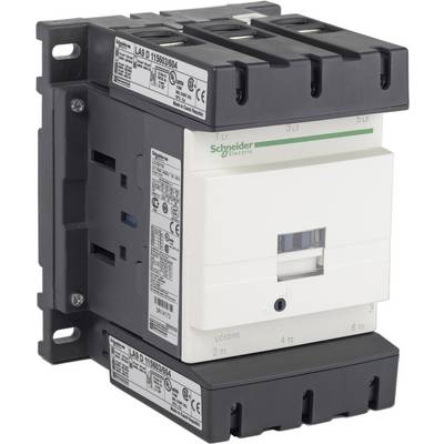 Dreipoliger Leistungsschalter der Marke Schneider Electric, Modellnummer LAD D 115303904. Verwendet zur Steuerung elektrischer Kreisläufe.