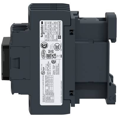 Bild eines elektrischen Bauteils mit verschiedenen Zertifizierungslogos und technischen Details auf einem Aufkleber.