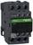 Ein schwarzer, dreipoliger Schütz von Schneider Electric, Modell 'TeSys'. Er hat Anschlüsse oben und unten sowie eine grüne Beschriftung.