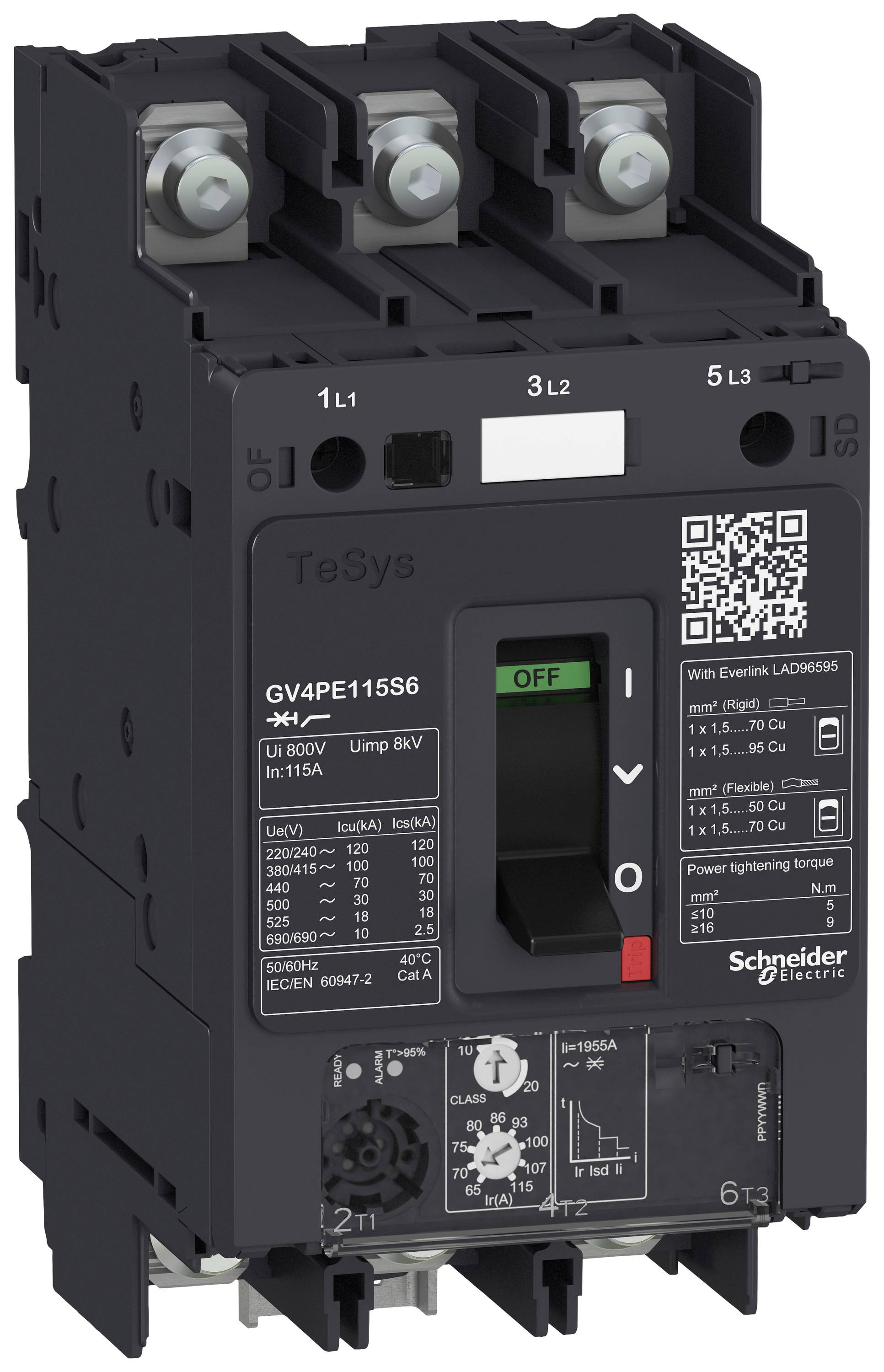 Schneider Electric GV4PE115B6 GV4PE115B6 Motorschutzschalter 1 St.