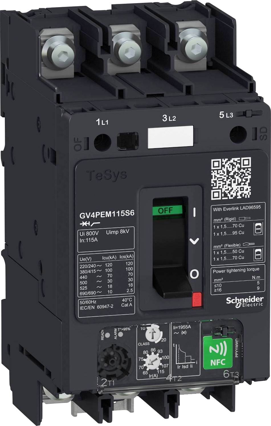 Schneider Electric GV4PEM02N6 GV4PEM02N6 Motorschutzschalter 1 St.