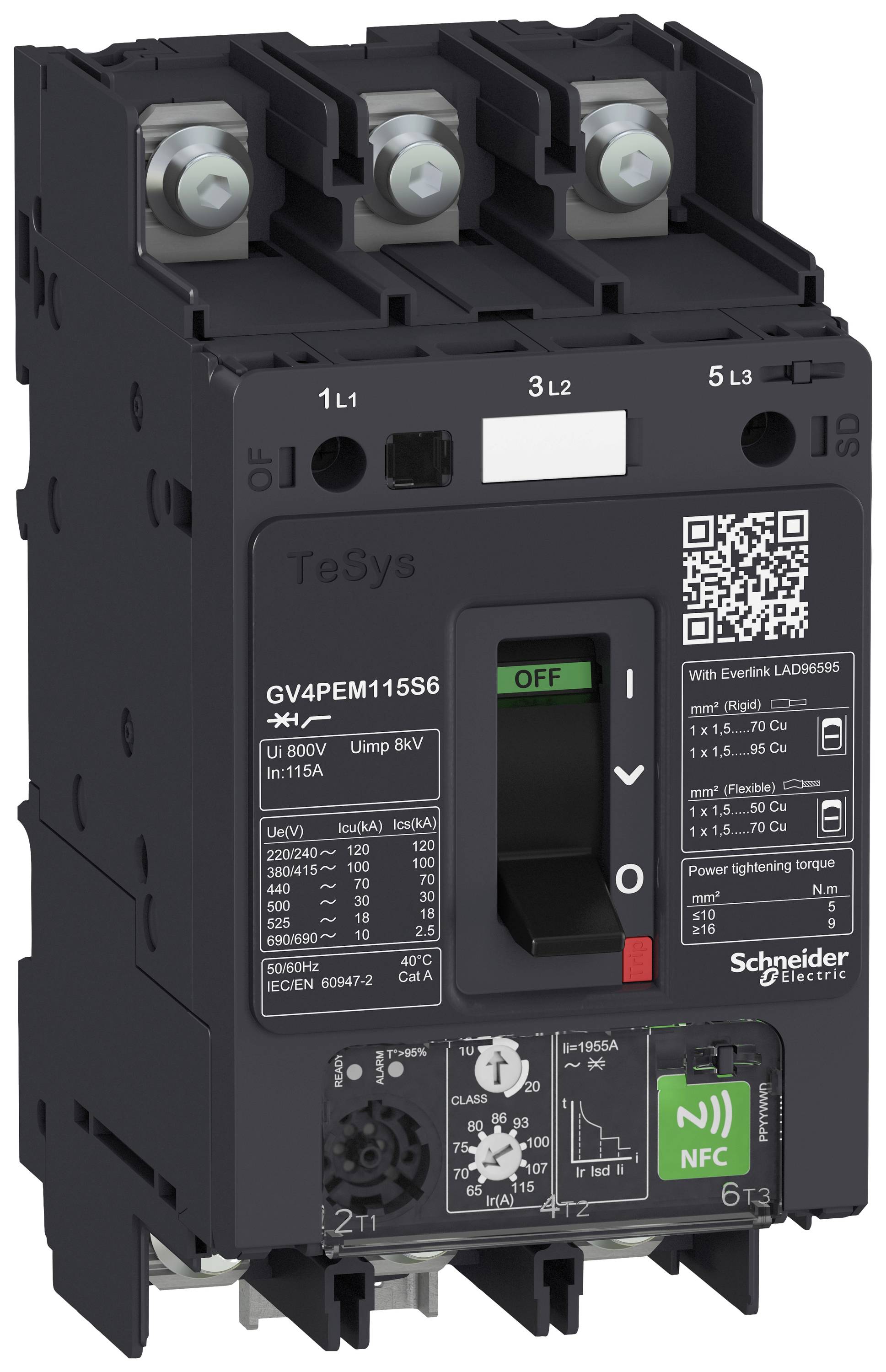 Schneider Electric GV4PEM07N6 GV4PEM07N6 Motorschutzschalter 1 St.