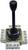 Ein Joystick mit langem Griff und mehreren elektrischen Anschlüssen an einer quadratischen Basis, zur Steuerung von Maschinen.