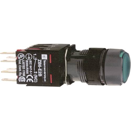 Schneider Electric XB6AW3B1B XB6AW3B1B Leuchtdrucktaster 250 V 3 A tastend (L x B x H) 57 x 18 x 18 mm IP65 1 St.