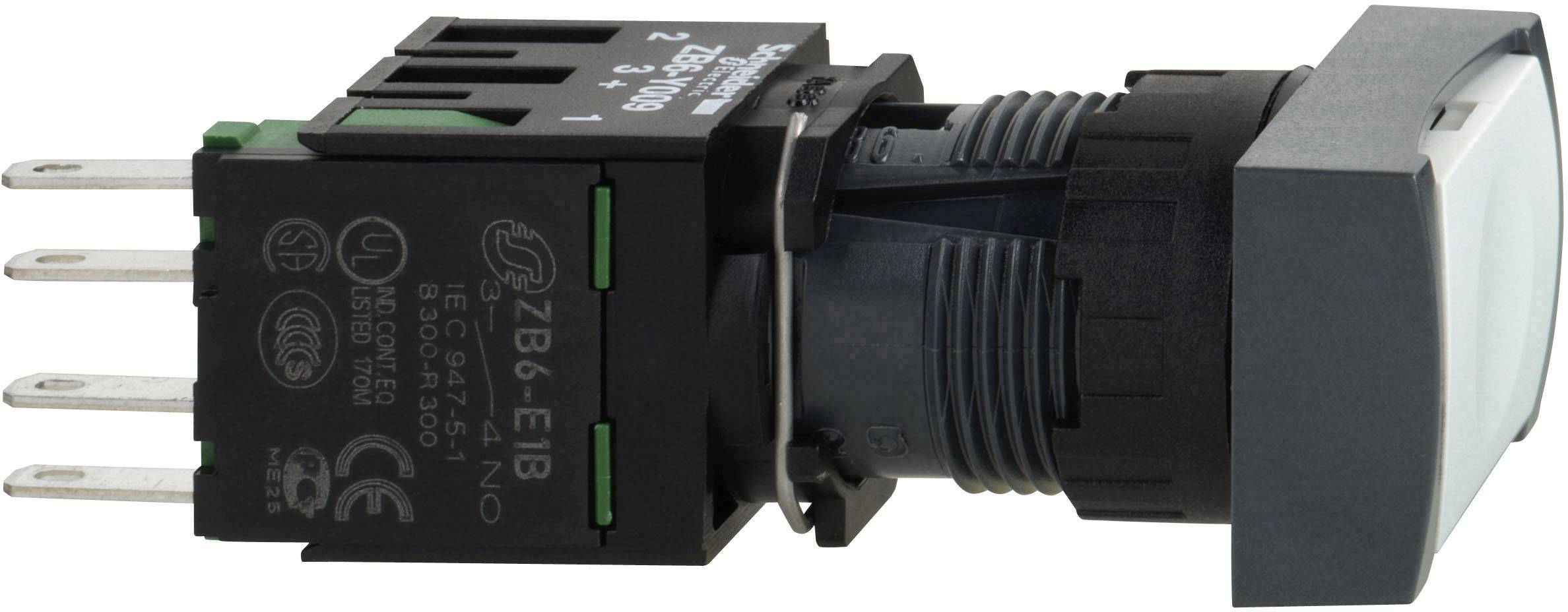 Schneider Electric XB6DA11B XB6DA11B Drucktaster 250 V 3 A tastend (L x B x H) 57 x 18 x 18 mm IP65 1 St.