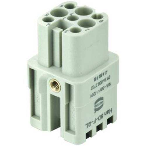 Thumbnail - 09360082732 HARTING Han 8D Buchseneinsatz (F) Quick-Lock-Anschluss, 8-polig AC 50V / DC 120V, 10A - 1 Stück