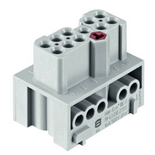 19410102701 HARTING Han-Eco Mod.10E Buchseneinsatz (F) Schraubanschluss, 10-polig+PE 500V, 16A - 1Stück