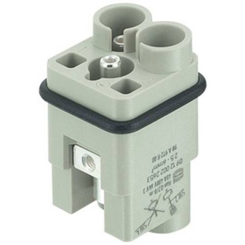 HARTING Han Q2/0 Stifteinsatz (M) Axialschraubanschluss, 2-polig+PE 400V, 40A - 1 Stück