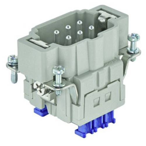 09330062648 HARTING Han 6ES Press Stifteinsatz (M) Käfigzugfederanschluss Press, 6-polig+PE 500V, 16A - 1Stück