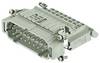 HARTING Han 16E Anschlussverteiler Stifteinsatz (M) ""links"" Schraubanschluss, 16-polig+PE 500V, 16A - 1 Stück