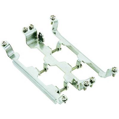 Metallhalterung mit Schrauben zur Befestigung.