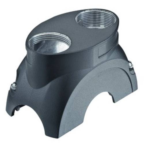 11126001411 HARTING Han-Yellock 60 Haube, 2xM25 gerader Kabelabgang, Druckknopfverriegelung - 1Stück