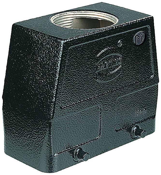 Metallgehäuse mit Schraubgewinde oben, robust und industriell gestaltet.