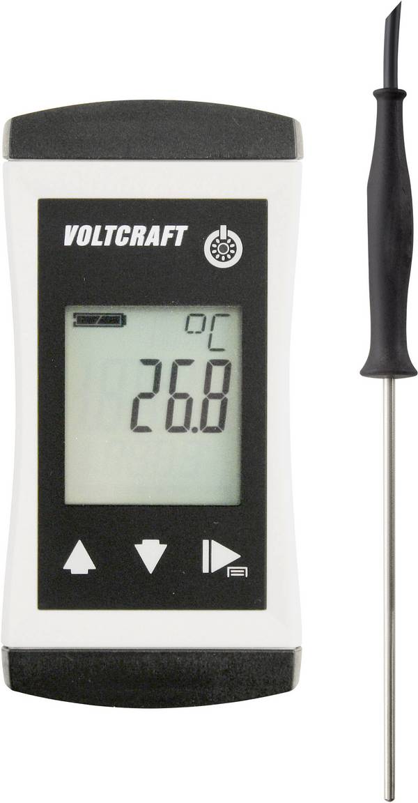 VOLTCRAFT PTM 100 + TPT-201 Temperatur-Messgerät kalibriert (ISO) -200 - 450 °C Fühler-Typ Pt1000 IP65