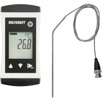 Digitales Thermometer mit großem Display zeigt '26,8 °C'. Neben dem Display befindet sich eine lange, abnehmbare Sonde.