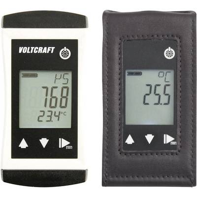Zwei digitale Thermometer: links zeigt das Display 23,4°C, rechts zeigt das Display 25,5°C in einer schwarzen Hülle.