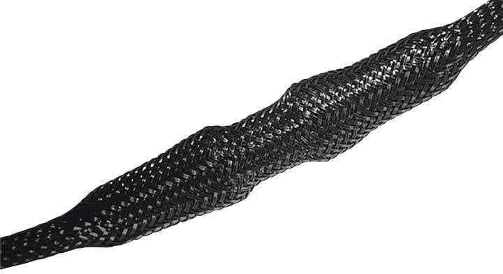 HellermannTyton 170-11500 HEGP15-PET-BK Geflechtschlauch Schwarz Polyester 10 bis 20 mm 100 m