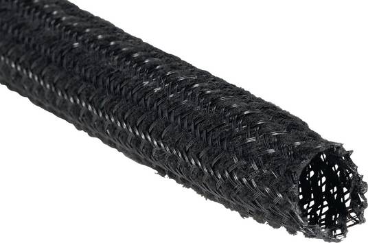 HellermannTyton 170-60400 HEGSAS04-PET-BK Geflechtschlauch Schwarz Polyester  2 bis 8 mm Meterware