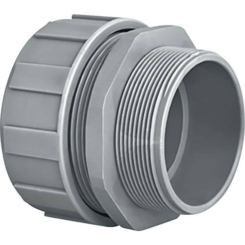 HellermannTyton 166-40709 PSR63-S-M63-PA66-GY Schlauchverschraubung Grau M63 Gerade 1 St.