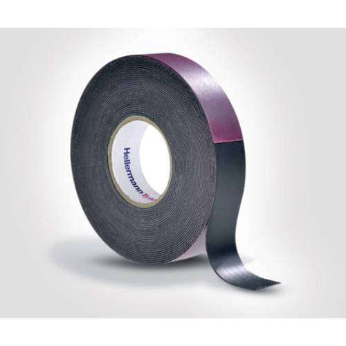 HellermannTyton HTAPE-POWER600-38x6.7-NR-BK (6.7) 711-10201 Klebeband (L x B) 6.7 m x 38 mm 1 St.