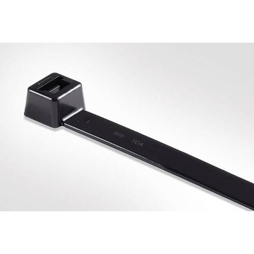 HellermannTyton 111-60160 LK2A-PA66W-BK Kabelbinder 270 mm 4.60 mm Schwarz UV-stabilisiert 100 St.