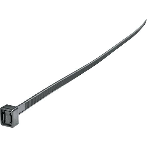 HellermannTyton 132-37540 CT375-PA66HS-BK Kabelbinder 375 mm 7.60 mm Schwarz mit Spreizanker, Hitzestabilisiert 500 St.