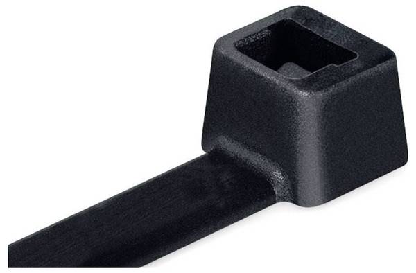 HellermannTyton 138-00019 UB140A-B-PA66-BK Kabelbinder 140 mm 2.50 mm Schwarz  100 St.