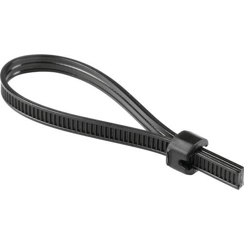HellermannTyton Strap Black ATS3080-PA66HIRHSUV-BK Verschlussband 102-66110 Bündel-Ø-Bereich 80 mm (max) UV-stabilisiert...