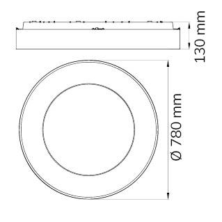 WOFI 9417.01.06.8780 Cameron LED-Deckenleuchte 62 W Weiß-6
