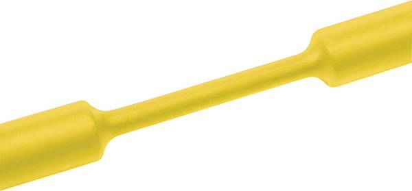 HellermannTyton 333-31804 Schrumpfschlauch ohne Kleber Gelb 18 mm 6 mm Schrumpfrate:3:1 Meterware