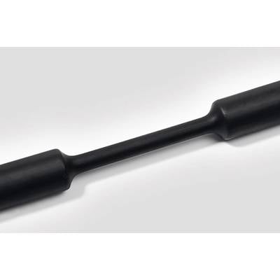 Ein schwarzer, zylindrischer Fitnessstab auf grauem Hintergrund. Der Stab hat zwei verdickte Enden und einen schlanken Mittelteil.