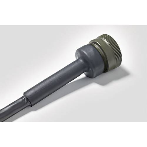 HellermannTyton 341-32080 Schrumpfschlauch mit Kleber Schwarz 32 mm 8 mm Schrumpfrate:4:1 Meterware