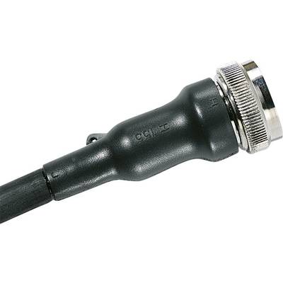 Ein schwarzer Antennenadapter mit silbernem Steckkopf, seitlich beschriftet mit '7118-55', auf weißem Hintergrund.