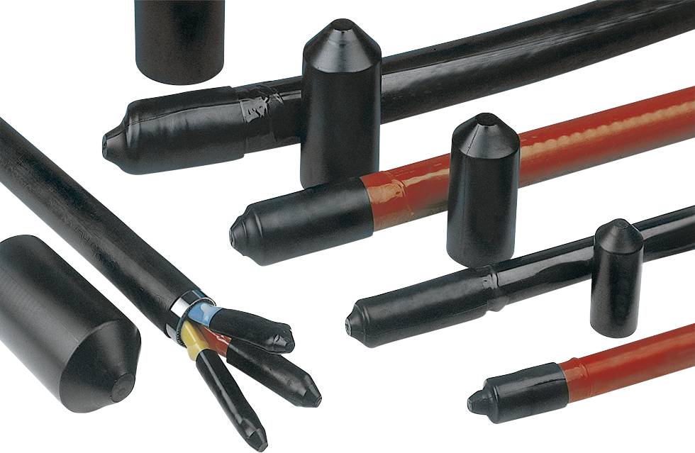 HELL 1602-1-B5W2 PO-X BK Warmschrumpf-Endkappe 3:1 schwarz 25mm 8,5mm-1
