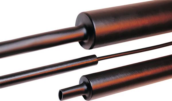 HellermannTyton 323-50300 Schrumpfschlauch mit Kleber Schwarz 30 mm 8 mm Schrumpfrate:4:1 1 m
