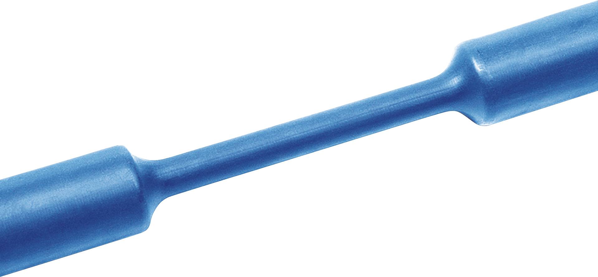 HellermannTyton 333-32406 Schrumpfschlauch ohne Kleber Blau 24 mm 8 mm Schrumpfrate:3:1 Meterware