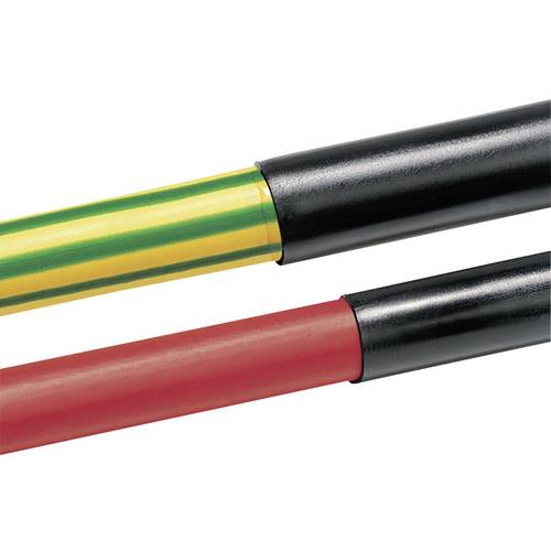 HellermannTyton 315-50950 Schrumpfschlauch ohne Kleber Schwarz 9.50 mm 4.80 mm Schrumpfrate:2:1 Meterware
