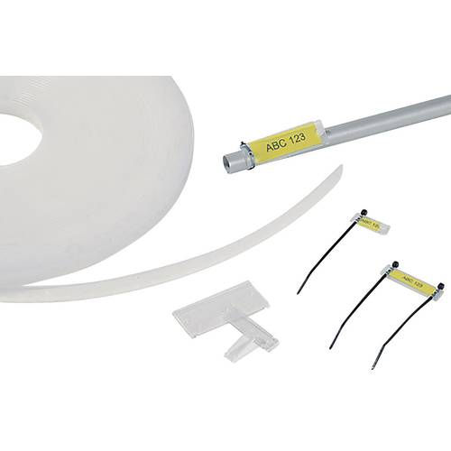 HellermannTyton 525-13003 HCR12-PEUV-CL Kennzeichnungsträger Montage-Art: einschieben Transparent 1 St.