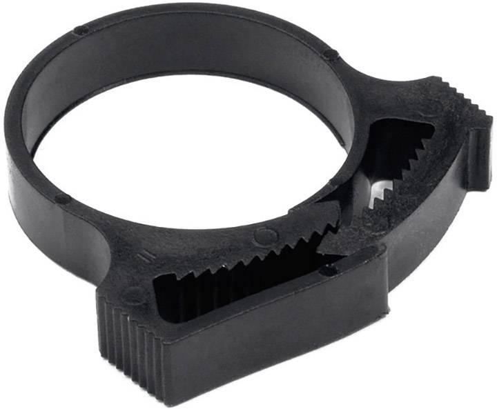 HellermannTyton SNP6-PA66GF13-BK Befestigungsschelle 192-10060 Bündel-Ø-Bereich 11.700 bis 13.30 mm 1 St.