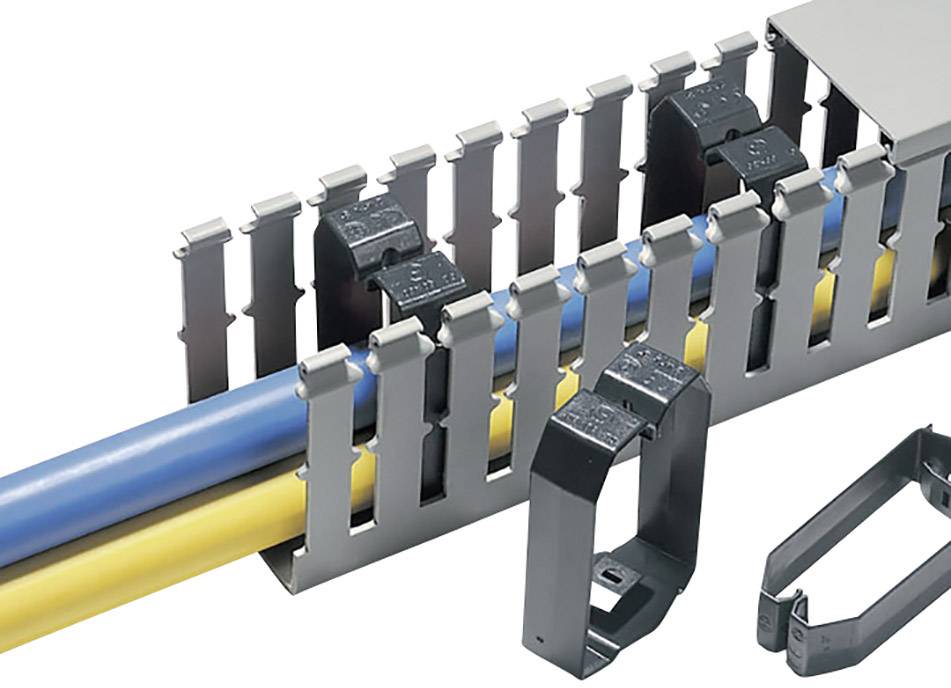 Hellermann HTWD-BWR-100X80-PC/ABS-BK 10 Drahthalteklammer schwarz
