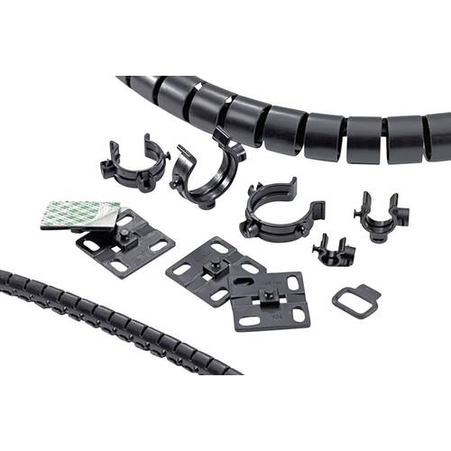 HellermannTyton HWBASEA-PA66HIRHS-BK Klebesockel selbstklebend 161-64013 Bündel-Ø (Fest)=13 mm schlagzäh, hitzestabilisi...