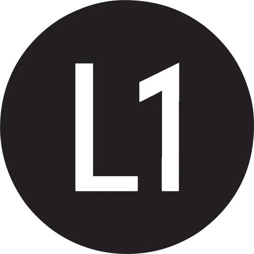 HellermannTyton 597-21100 WM1-L1-720-BK/WH-720-BK/WH Kabel-Etikett