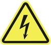 Warnschild Warnung vor elektrischer Spannung Kunststoff 100 St.