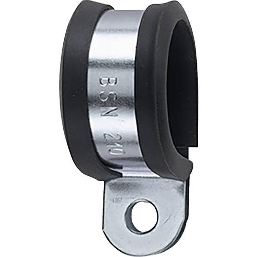 HellermannTyton AFCS63-GS/PVC-BK/ML Befestigungsschelle schraubbar 166-50608 Bündel-Ø-Bereich 63 mm (max) mit Chloropren...