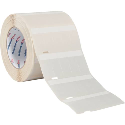 Thumbnail - HellermannTyton 596-12098 TAG38TD3-1209-WHCL-1209-CL/WH Etiketten für Thermotransferdrucker Montage-Art: aufkleben Weiß ...